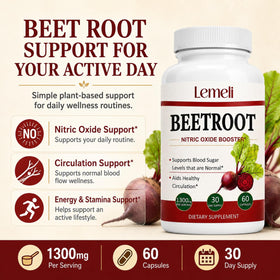 Lence Complément Alimentaire Betterave 1300mg - côté de l'emballage