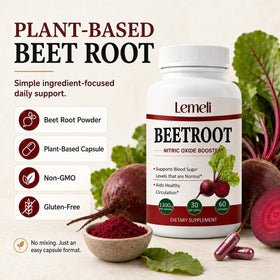 Lence Complément Alimentaire Betterave 1300mg - vue arrière de l'emballage