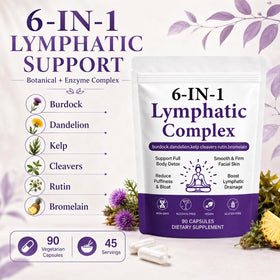 Lence Complexe Lymphatique 6-en-1 Capsules contenu