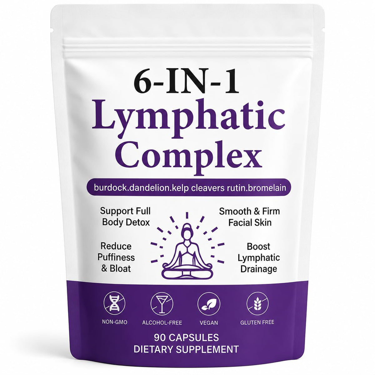 Lence Complexe Lymphatique 6-en-1 Capsules sachet avant