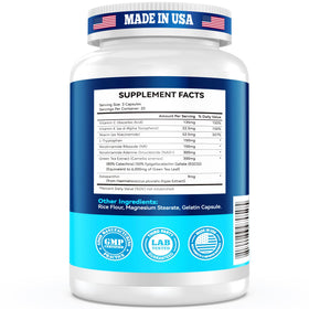Les capsules de I LOVE HEALTH Complément NAD+ 1119 mg sur une surface blanche