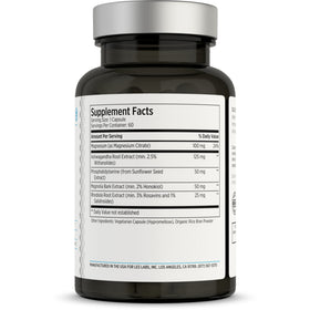 LES Labs Complément Alimentaire Cortisol Health 60 Capsules vue arrière