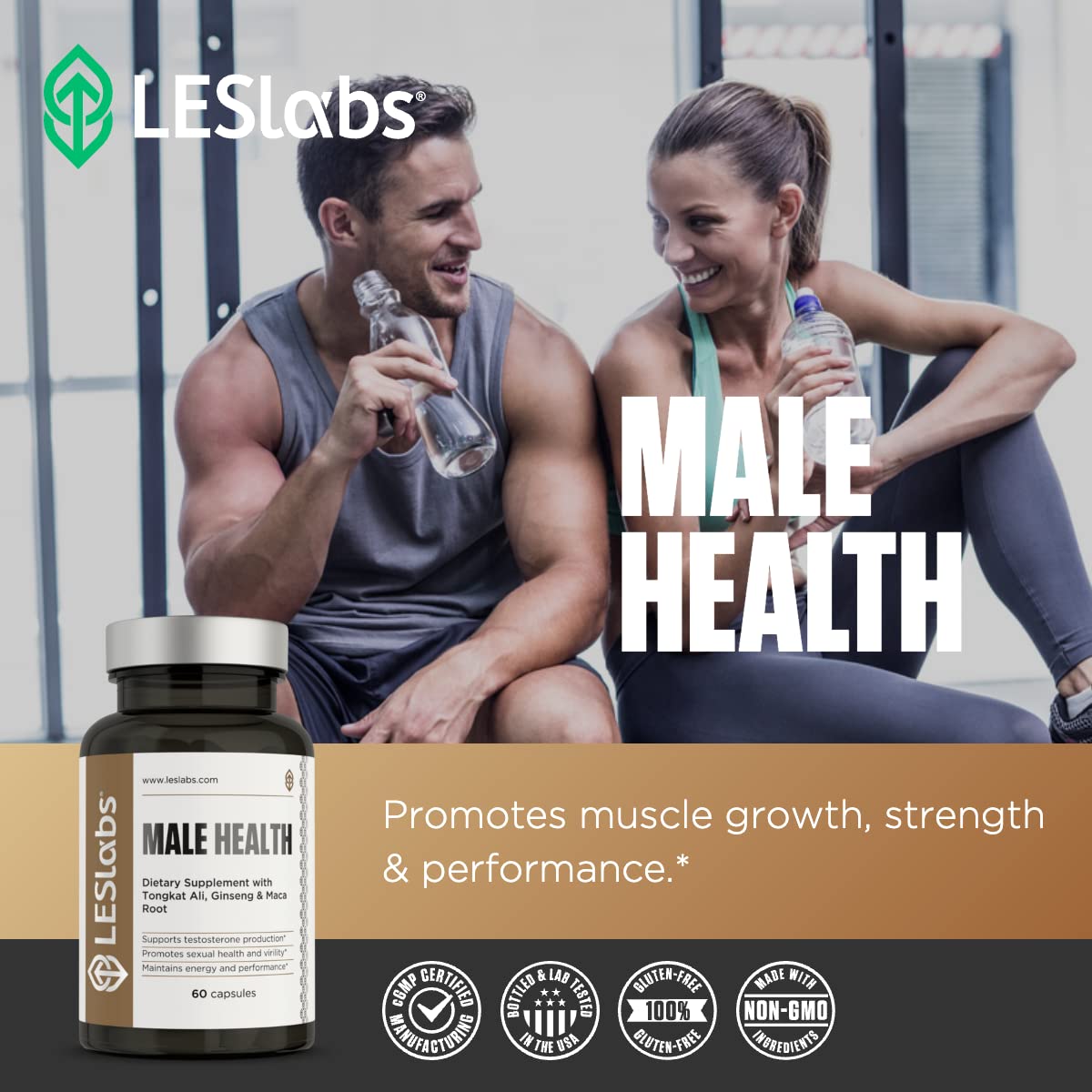 LES Labs Complément Alimentaire Masculin avec ginseng