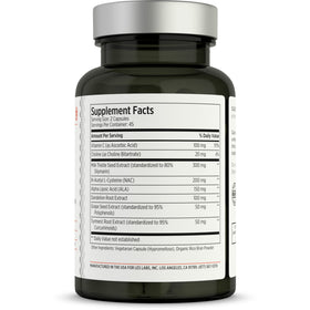 LES Labs Complément Alimentaire Soutien Hépatique 90 Capsules vue arrière