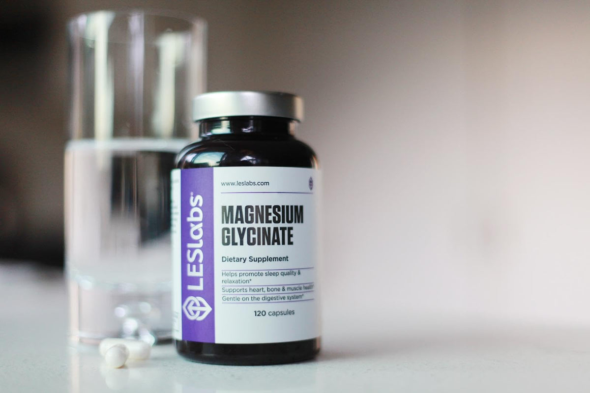 LES Labs Magnésium Glycinate 120 capsules avec ingrédients