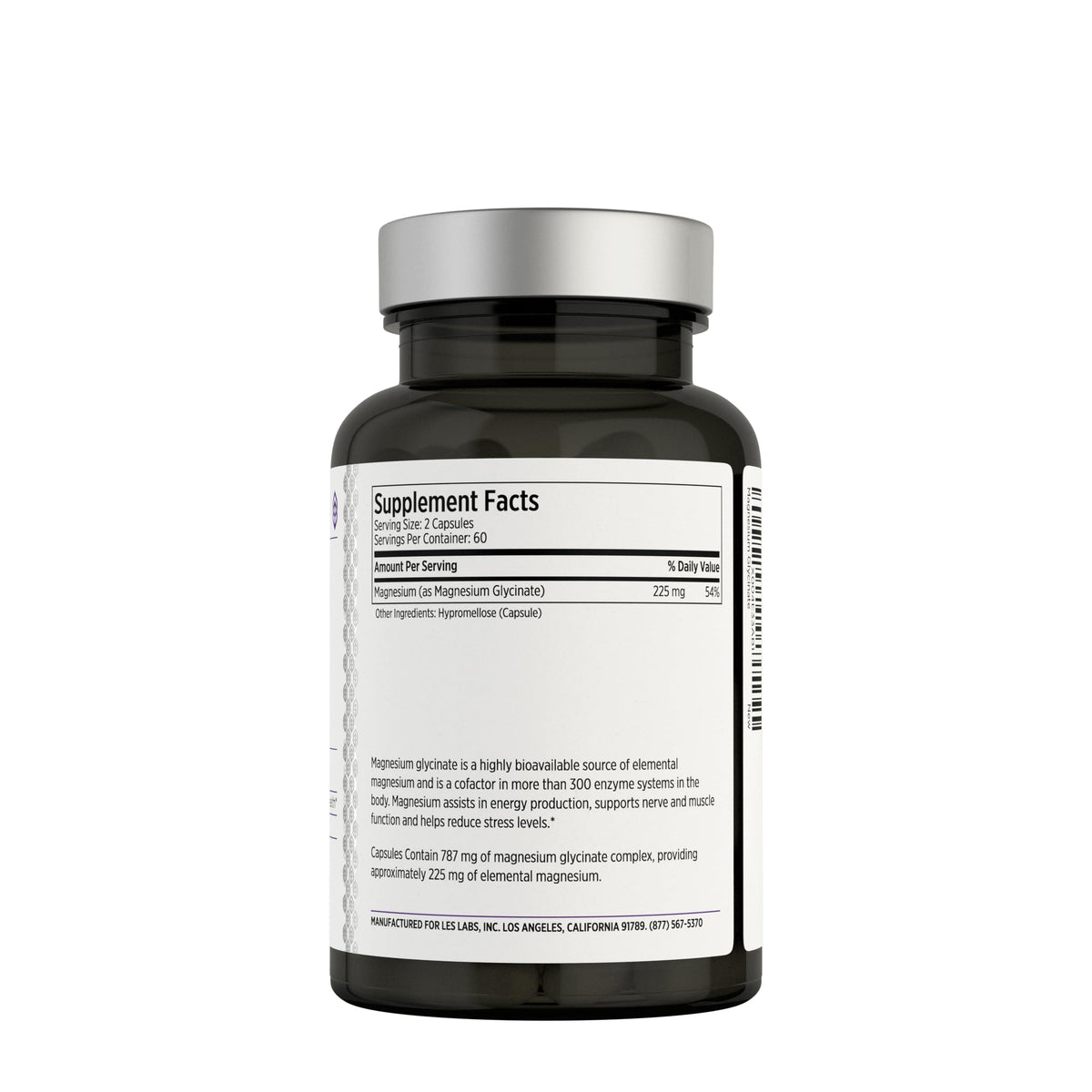 LES Labs Magnésium Glycinate 120 capsules emballage