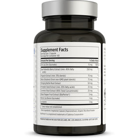 LES Labs Santé Prostatique 60 Capsules vue arrière avec informations nutritionnelles