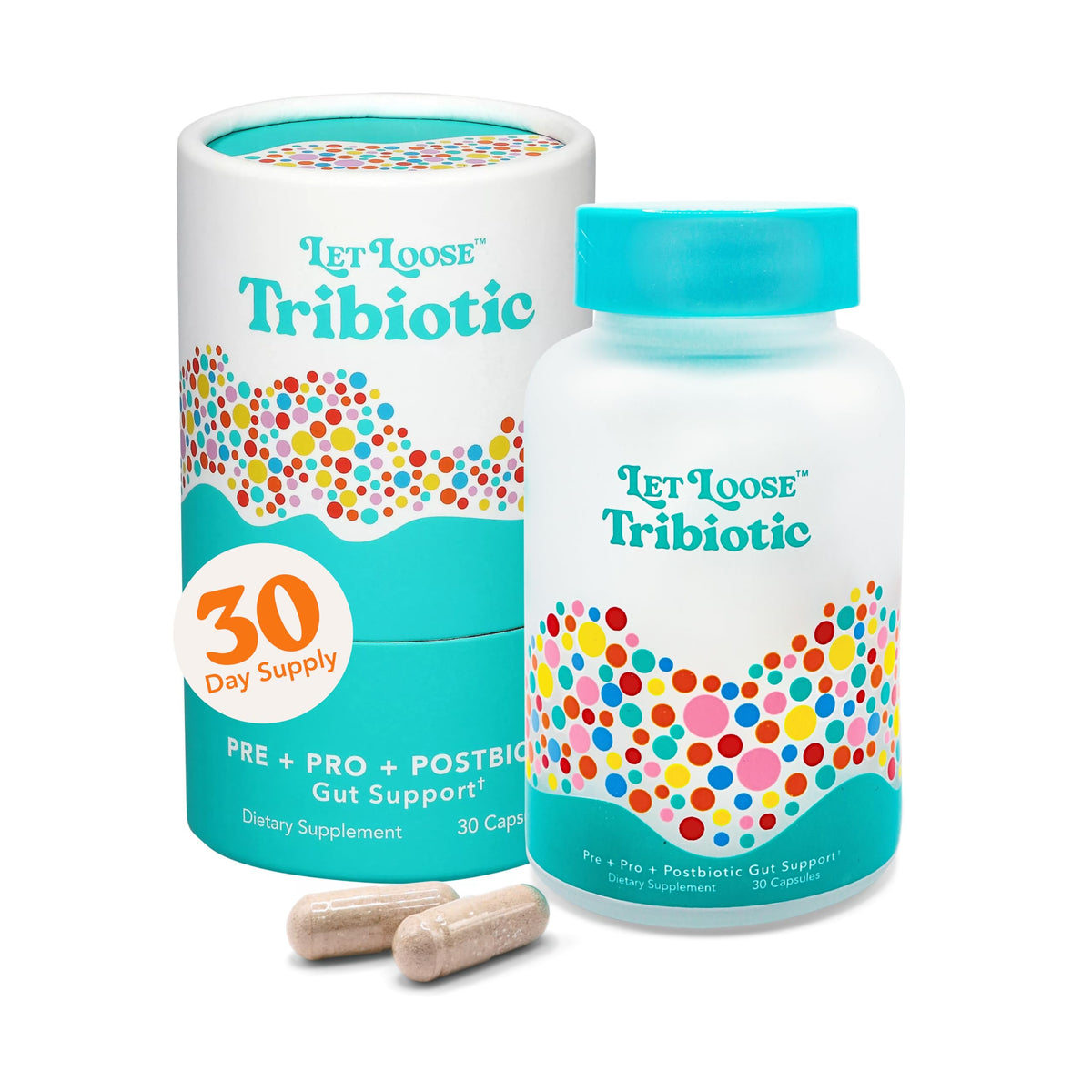Let Loose Tribiotic Quotidien 30 gélules vue de face