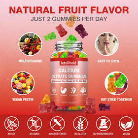 letollhold Gummies Calcium Citrate 1200 mg gummies individuelles