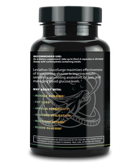 Leviathan GlucoSurge 400mg Dihydroberberine côté avec ingrédients