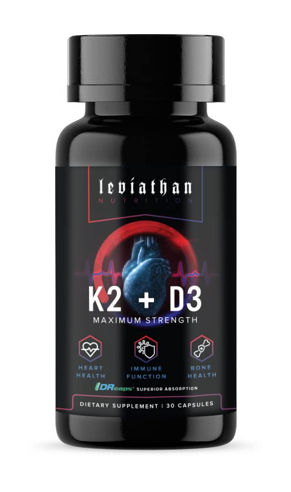 Leviathan Nutrition D3 K2 360mcg complément alimentaire vue avant