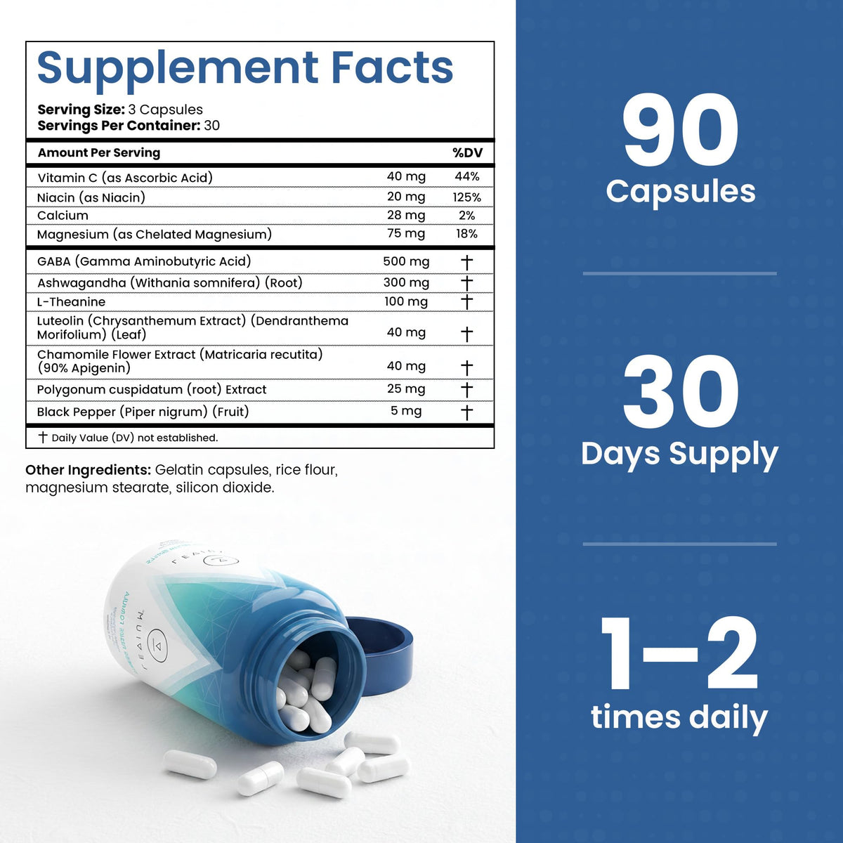 Levium complément alimentaire 90 capsules dans un environnement de travail