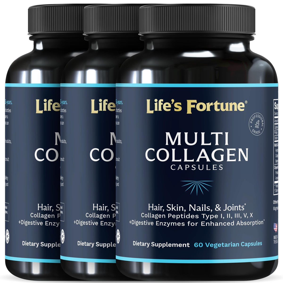 Lewis Labs capsules de collagène multi-types vue avant