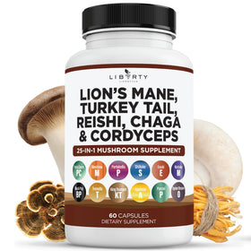 Liberty Lifestyle Complément Alimentaire Champignon Lion 60 comprimés avant