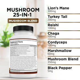 Liberty Lifestyle Complément Alimentaire Champignon Lion 60 comprimés côté