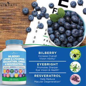 Liberty Lifestyle Compléments Alimentaires Œil vue de côté avec dimensions