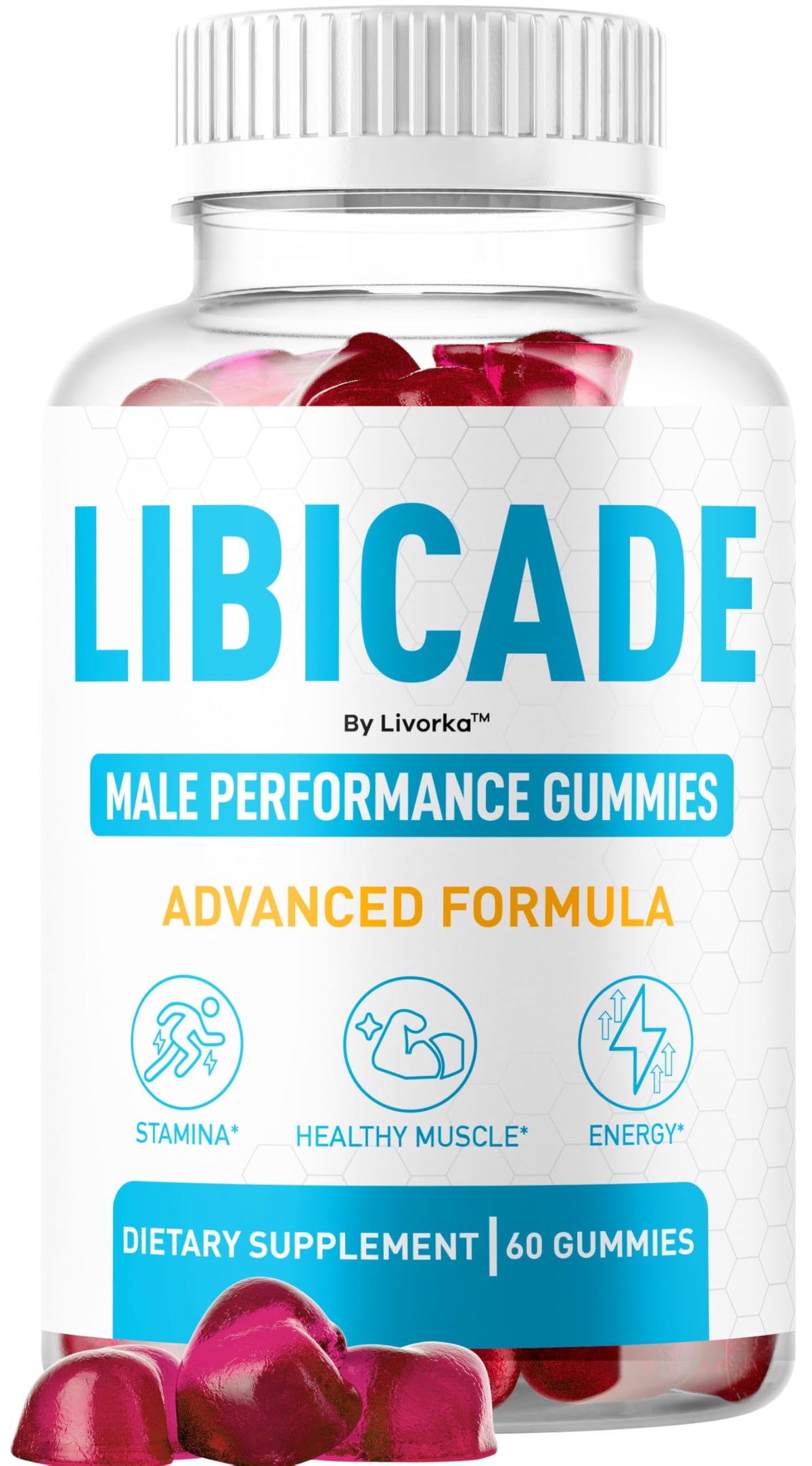 Libicade Gummies LIVORKA vue de face avec emballage