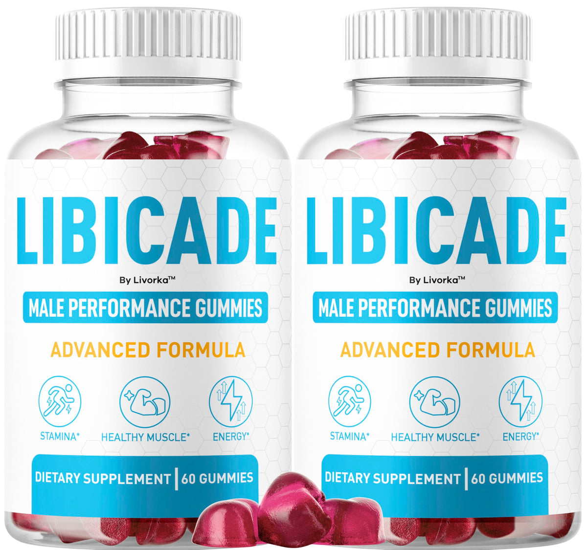 Libicade Gummies LIVORKA vue de face avec emballage