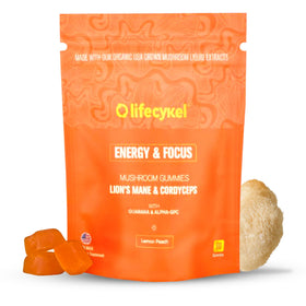 Life Cykel Gummy de Champignon Énergie et Concentration 60 Gummies, vue de face