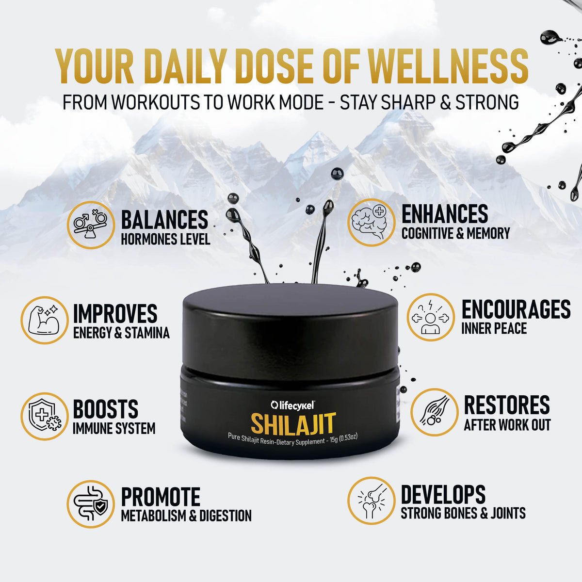 Life Cykel Résine de Shilajit Pure 15g en contexte de préparation