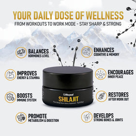 Life Cykel Résine de Shilajit Pure 15g en contexte de préparation