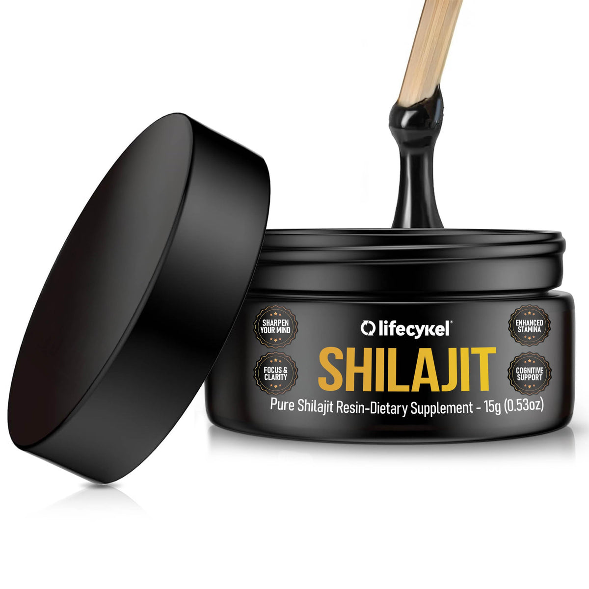 Life Cykel Résine de Shilajit Pure 15g vue de face
