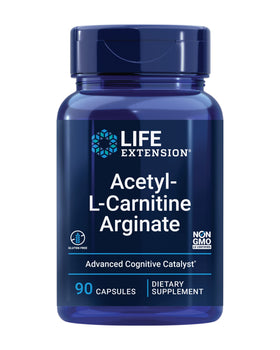 Life Extension Acetyl-L-Carnitine Arginate 90 capsules, vue de face