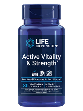 Life Extension Active Vitality & Strength 30 capsules vue avant
