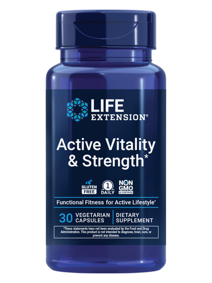 Life Extension Active Vitality & Strength 30 capsules vue avant
