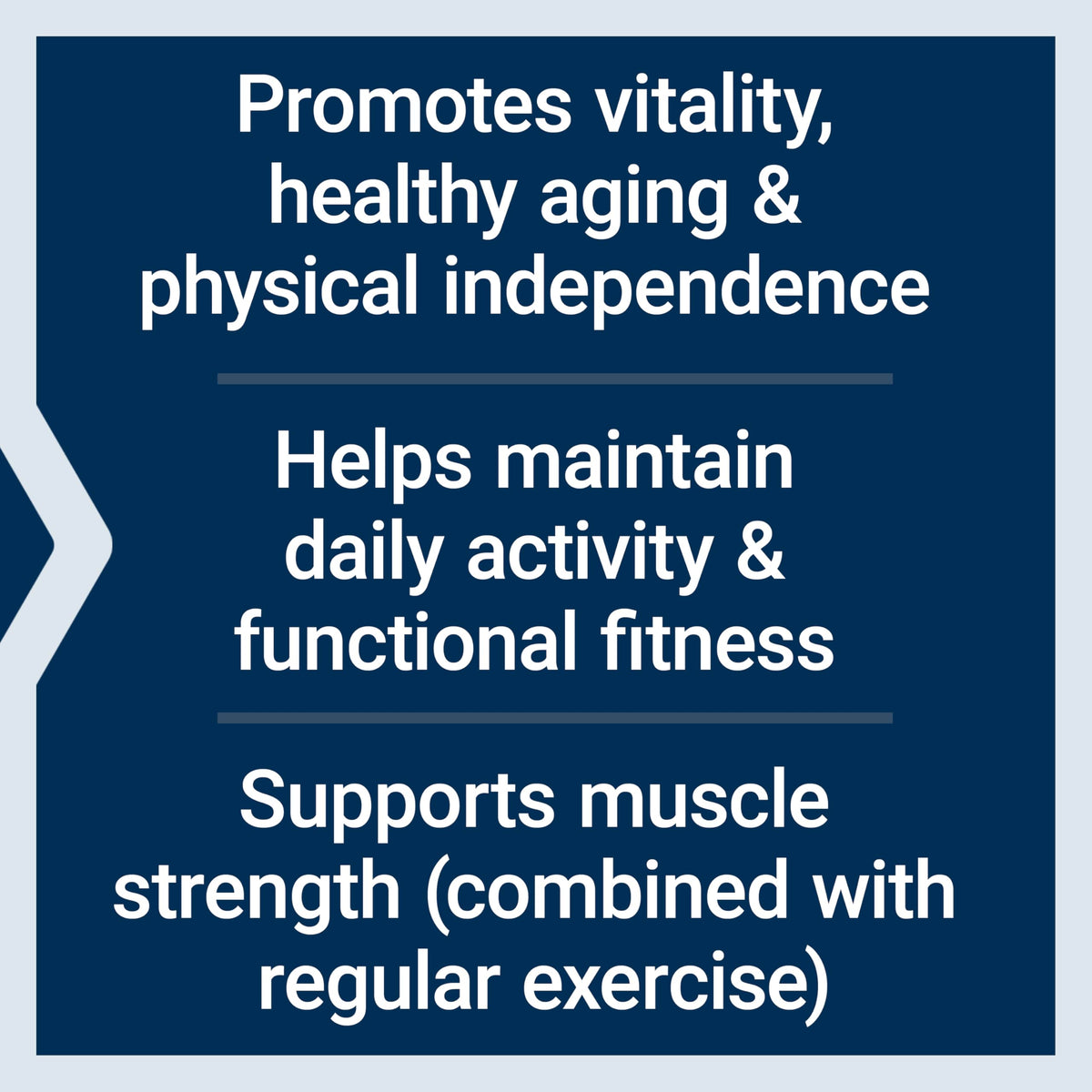 Life Extension Active Vitality & Strength capsules sur une surface blanche