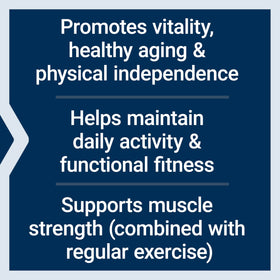 Life Extension Active Vitality & Strength capsules sur une surface blanche