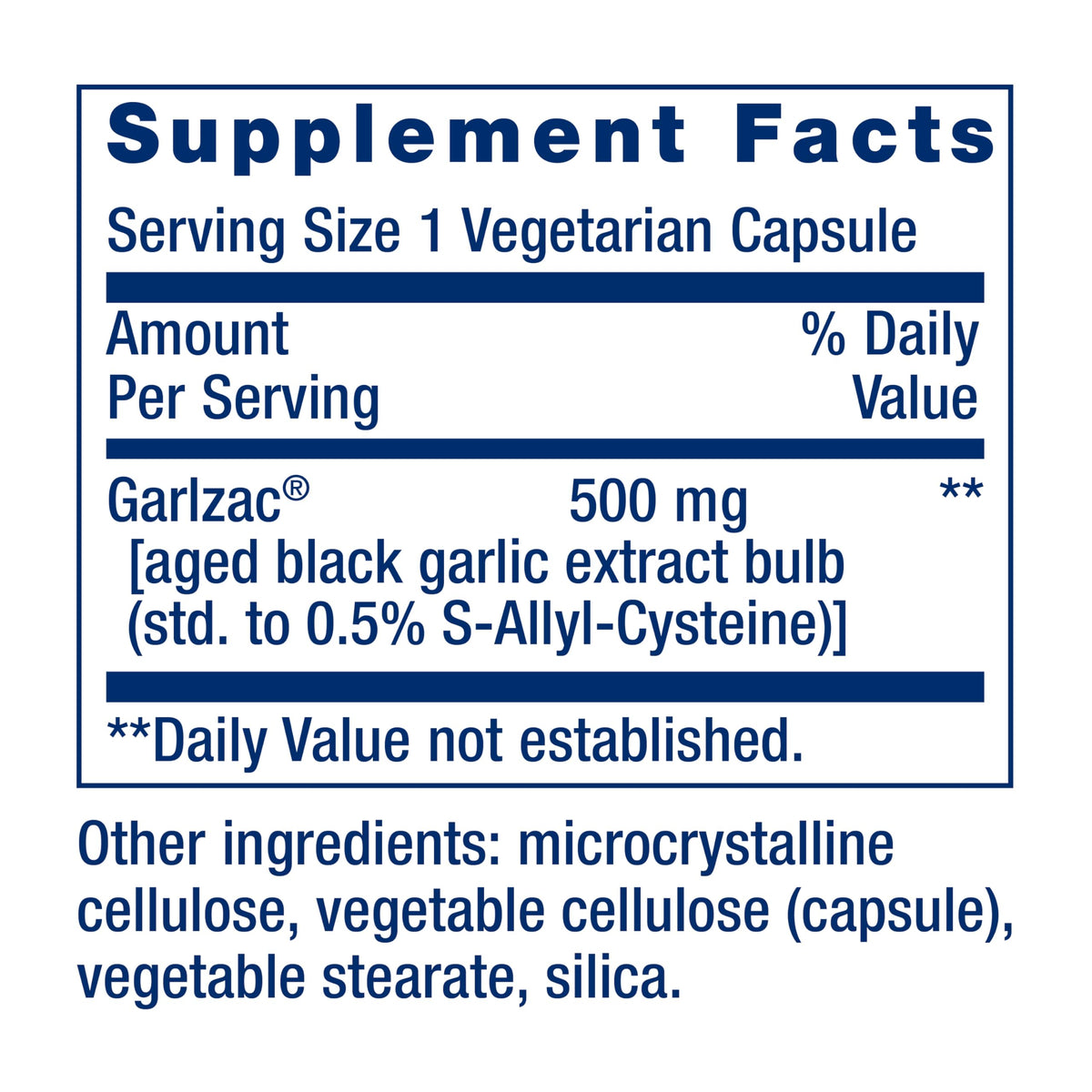 Life Extension Aged Black Garlic bottle with label
