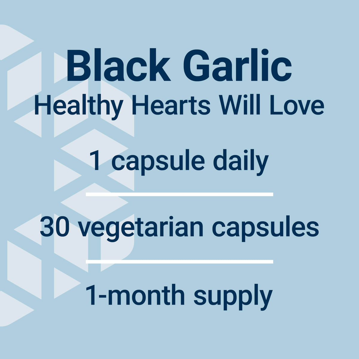 Life Extension Aged Black Garlic ingredients list