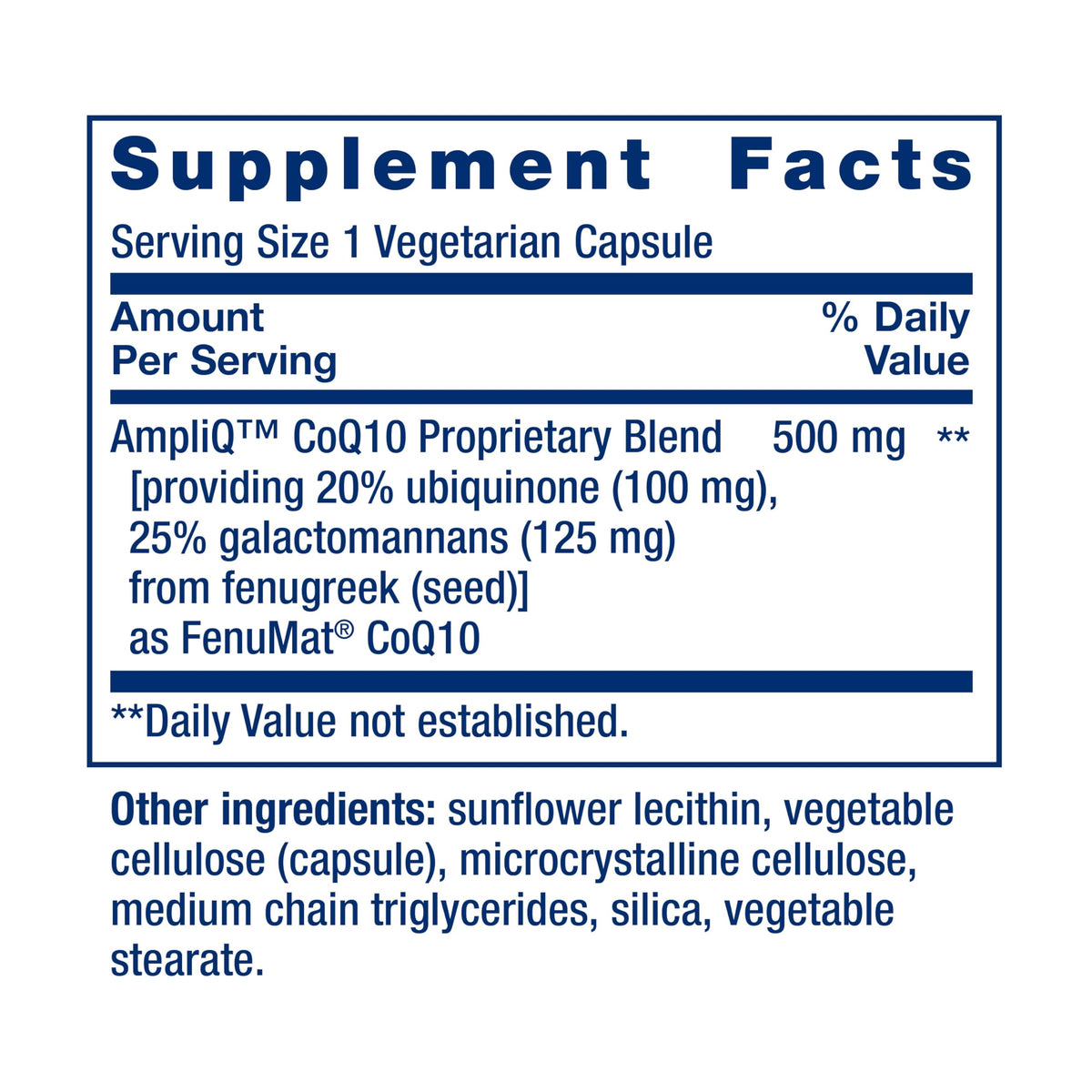 Life Extension AmpliQ CoQ10 100 mg capsules