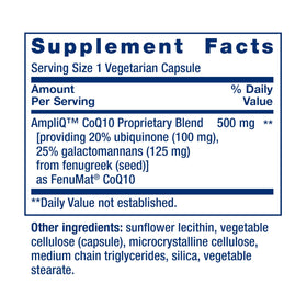 Life Extension AmpliQ CoQ10 100 mg capsules