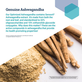 Life Extension Ashwagandha Optimisé - capsule sur une surface blanche