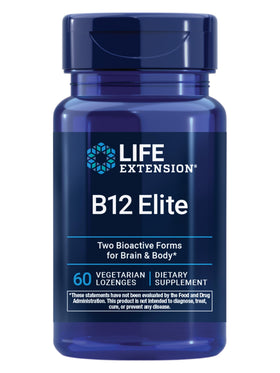 Life Extension B12 Elite 60 comprimés vue de face avec emballage