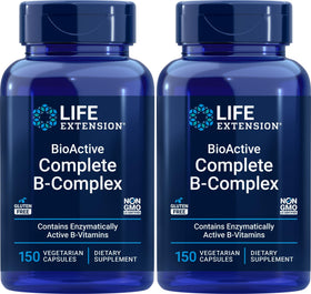 Life Extension BioActive Complete B-Complex 150 capsules végétariennes pack de 2