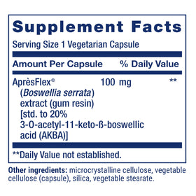 Life Extension Boswellia capsule unique sur une cuillère