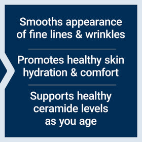 Life Extension Céramides 30 capsules à côté d'une lotion pour la peau