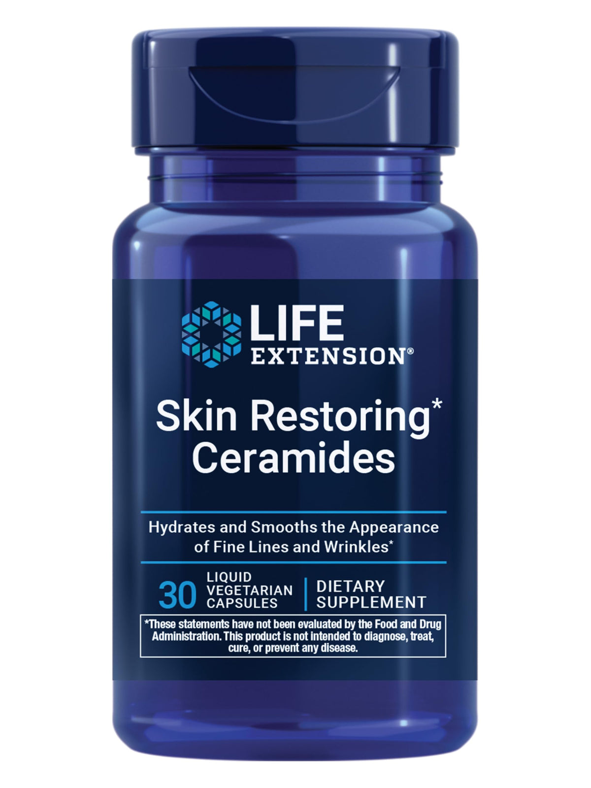 Life Extension Céramides 30 capsules liquides en emballage avant