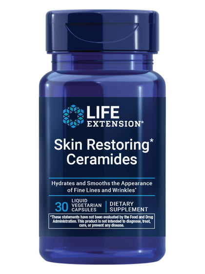 Life Extension Céramides 30 capsules liquides en emballage avant