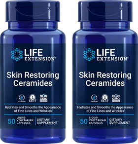 Life Extension Ceramides Rénovateurs de Peau 50 Capsules, vue de face