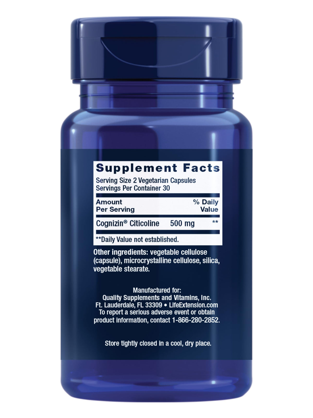 Life Extension Citicoline 60 capsules packaging