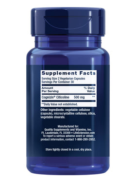 Life Extension Citicoline 60 capsules packaging