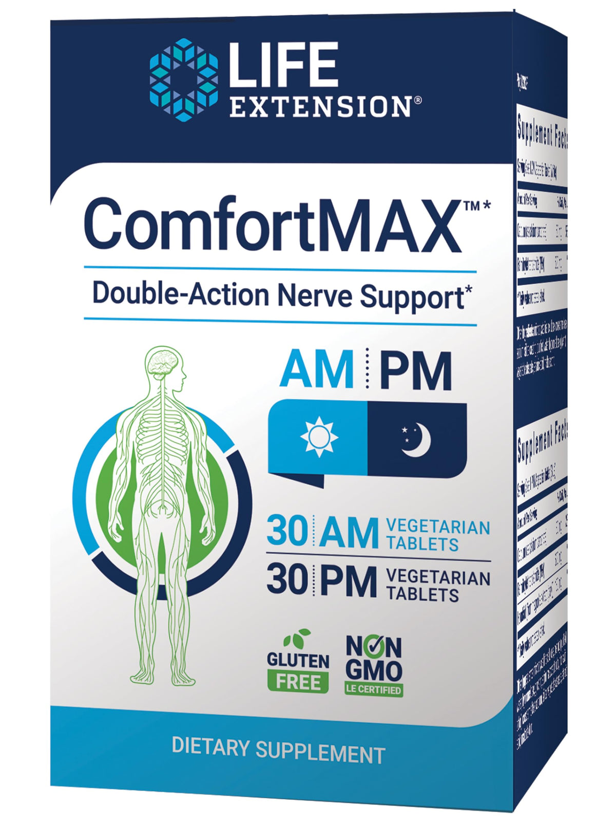 Life Extension ComfortMAX 60 comprimés vue avant
