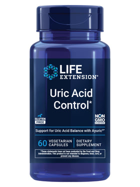 Life Extension Contrôle de l'Acide Urique 60 capsules vue de face