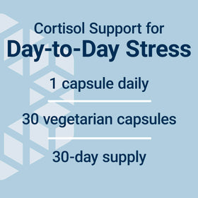 Life Extension Cortisol-Stress Balance 30 Capsules, boîte ouverte