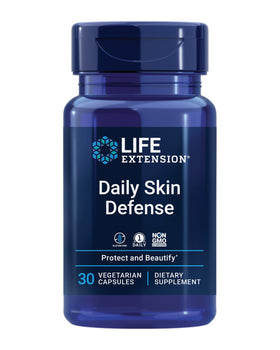 Life Extension Daily Skin Defense 30 capsules avec emballage avant