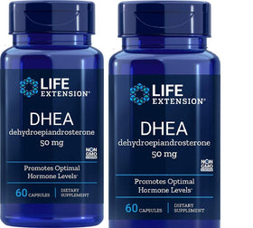 Life Extension DHEA 50 mg 60 capsules vue de face